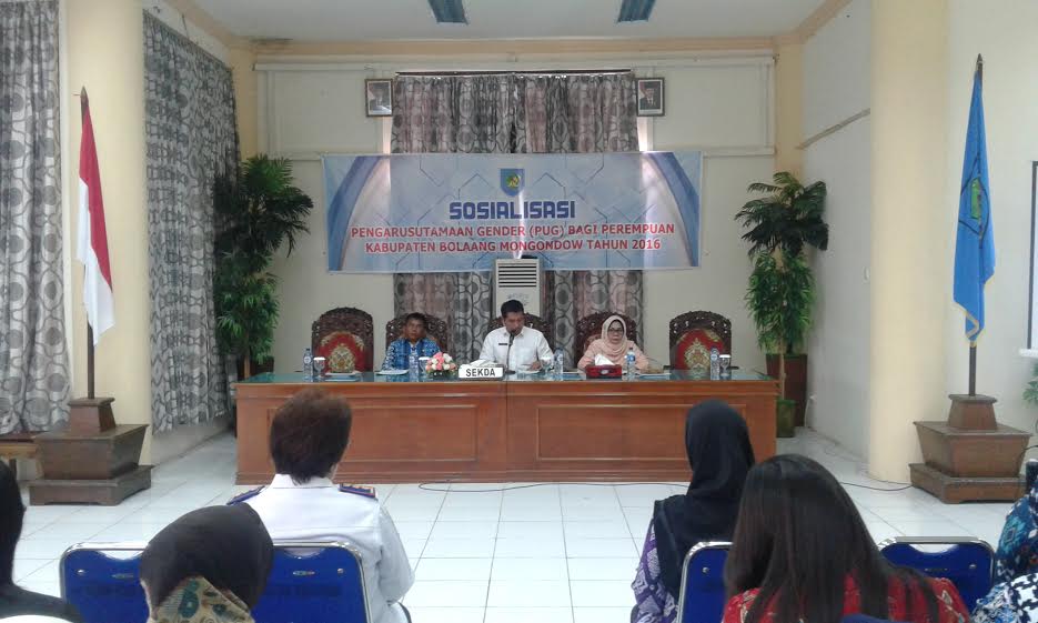 Sosialisasi Pengarusutamaan Gender di Kabupaten Bolmong