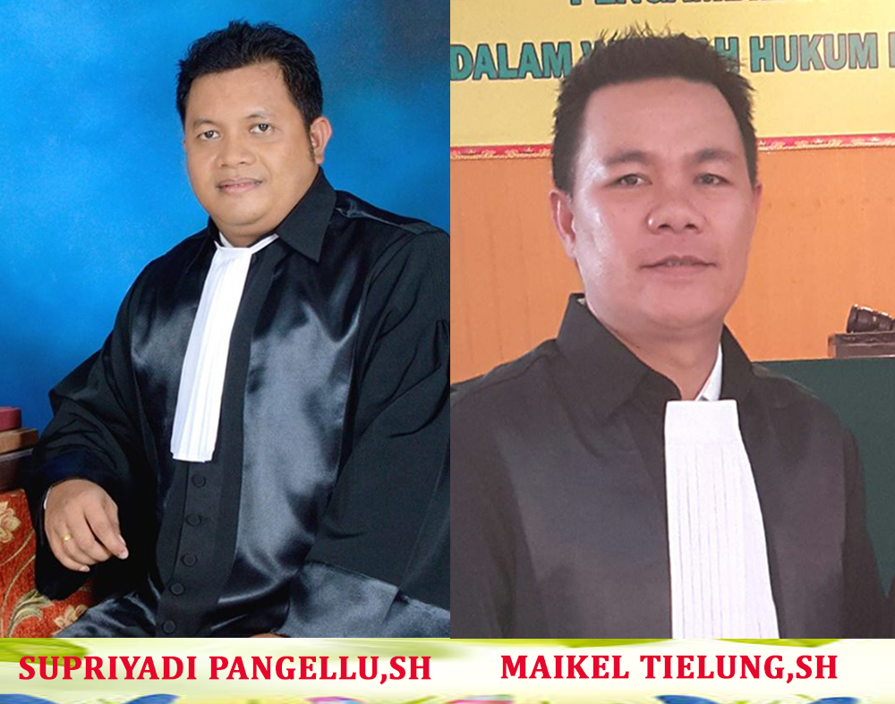 Dua Advokat Kuasa hukum Ketua PWI Kota Kotamobagu dan Bolmong, Audie Kerap