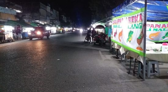 Pedagang Kuliner Pasar Jajan tidak diperkenankan lagi berjualan diatas badan jalan Kartini Kelurahan Gogagoman