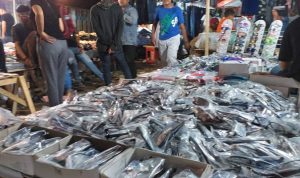 Suasana Pasar Senggol Tahun 2019 yang sudah disewa dan ditempat pedagang salah satu potensi penyumbang PAD Pemkot Kotamobagu