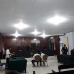 Suasana Sidang Pembacaan Pembelaan Terdakwa Welly Lewan di Pengadilan Negeri Kotamobagu
